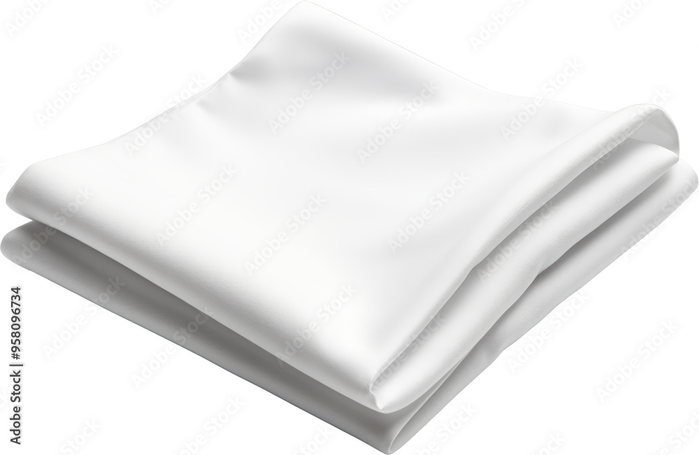 Folded white fabric Folded white fabric