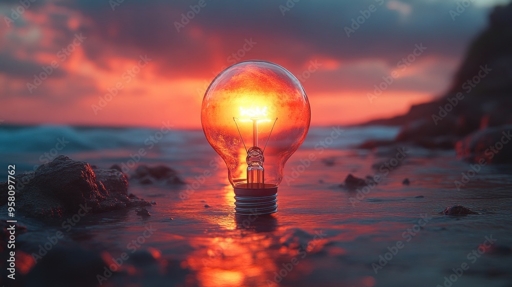 Lightbulb Sunset Beach Lightbulb Sunset Beach