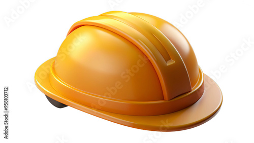 Wallpaper Mural Yellow Hard Hat Close-up: Essential Safety Gear for Construction Workers Torontodigital.ca