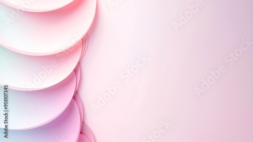 A soft gradient background with a smooth transition from light pink to pastel purple, creating a soothing and dreamy aesthetic with ample copy space.