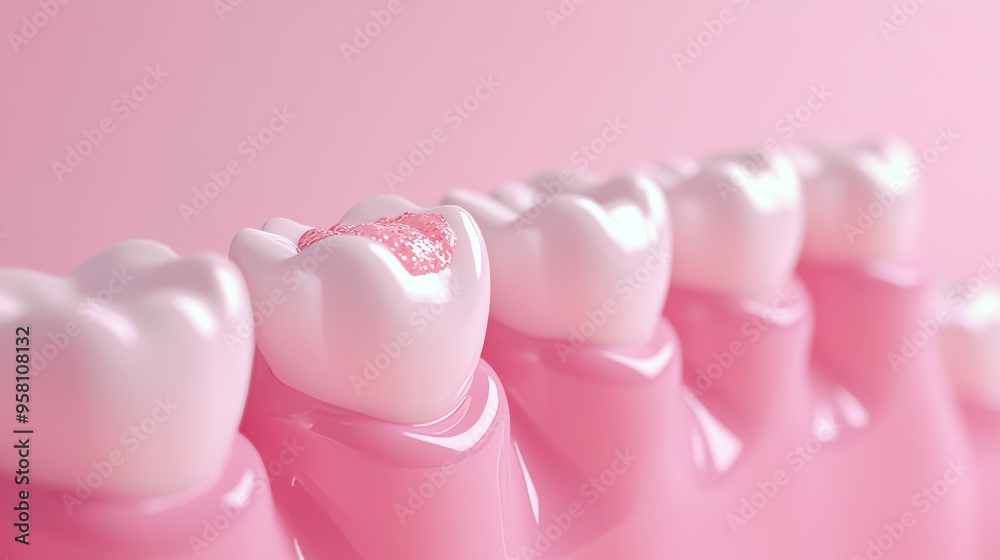 Anatomy of a dental procedure showing the temporary filling of a root ...