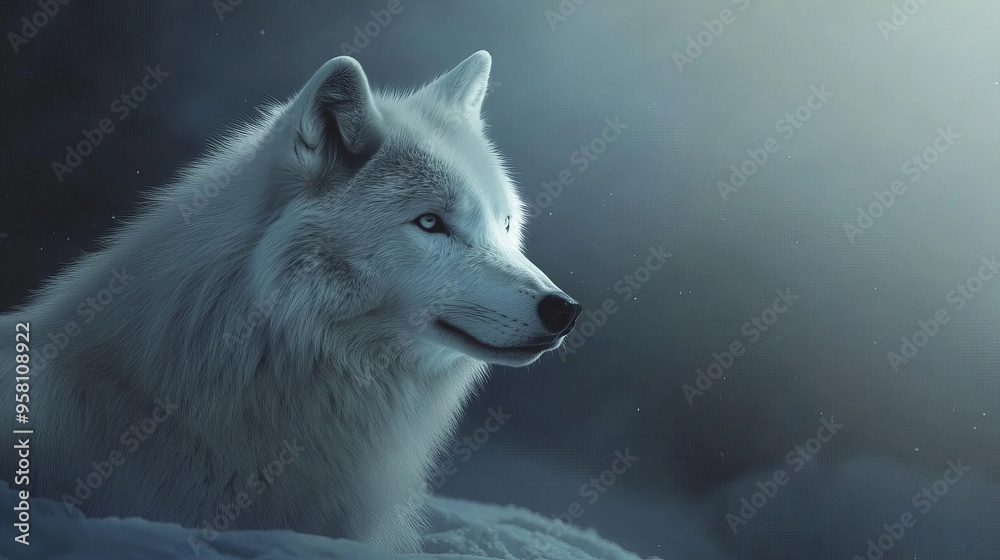 Obraz premium Arctic wolf
