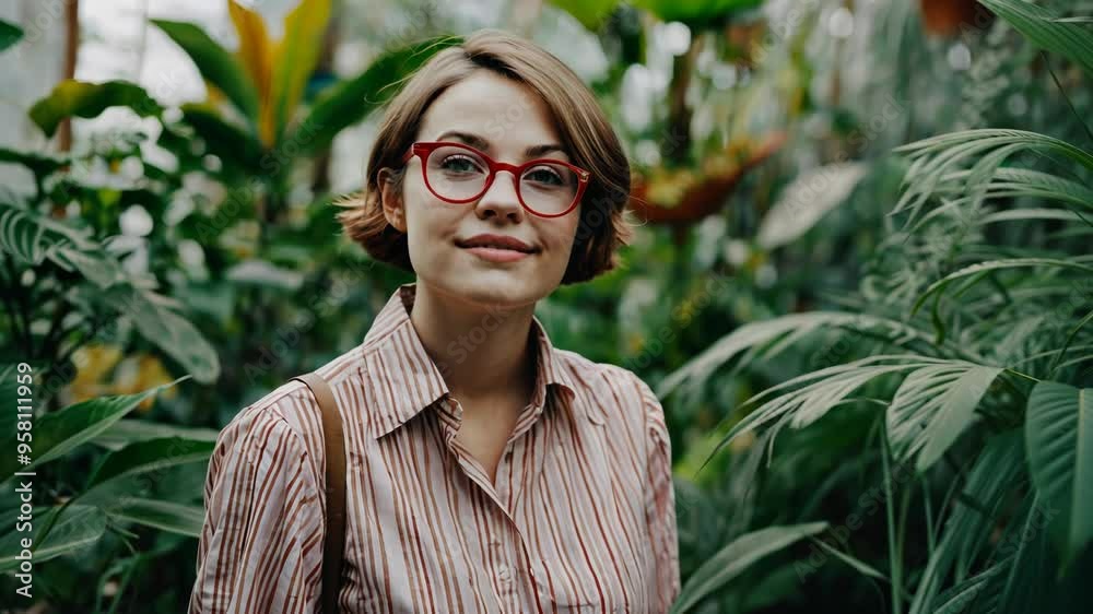 portrait of a person with glasses in green background portrait of a person with glasses in green background