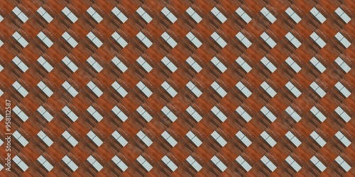 Geometric pattern floor and wall decorative wooden tile texture. Wood texture natural, marquetry wood texture background surface with a natural pattern.