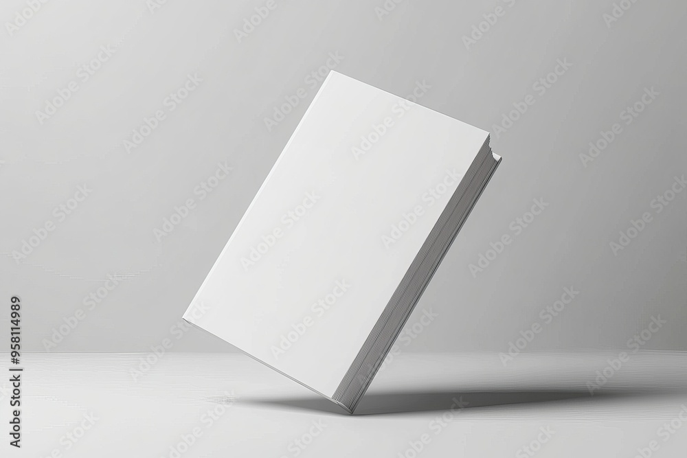 Floating White Book Cover in FHD Floating White Book Cover in FHD