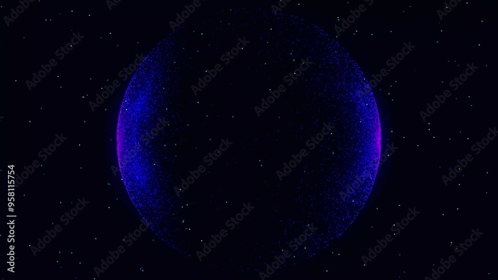 Sphere hologram on blue grey background.Abstract particles background with sphere shapes. Sphere hologram on blue grey background.Abstract particles background with sphere shapes.