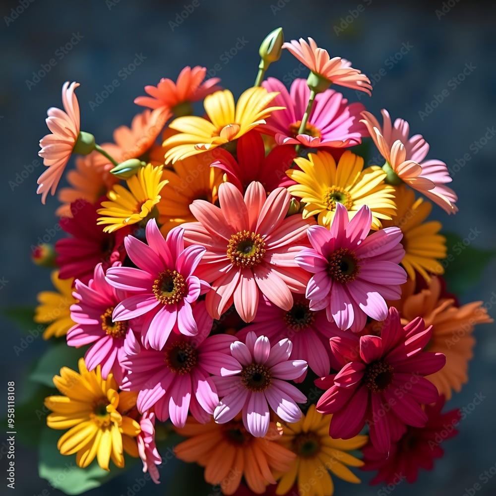 bouquet of flowers on a black background bouquet of flowers on a black background