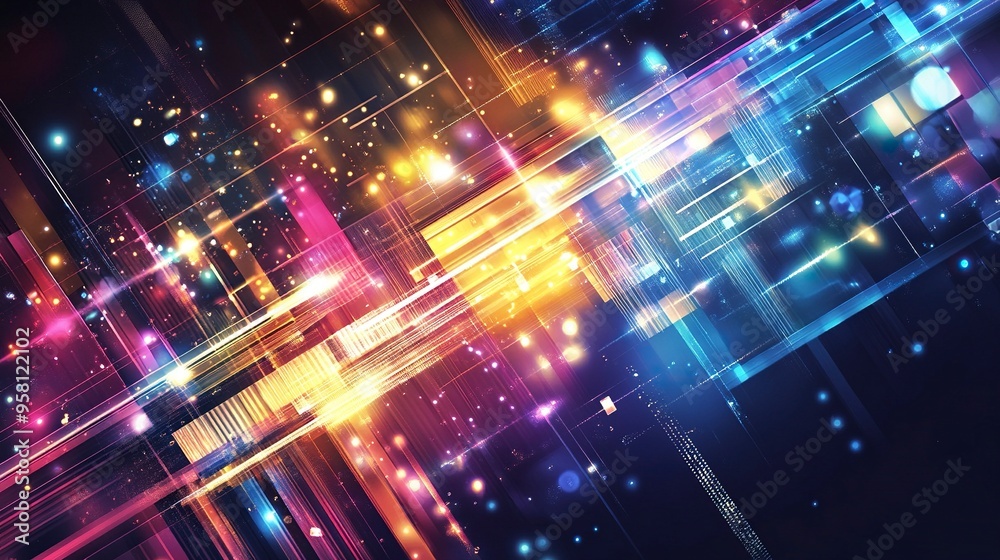 Abstract technology background, modern design vector illustration generative ai Abstract technology background, modern design vector illustration generative ai