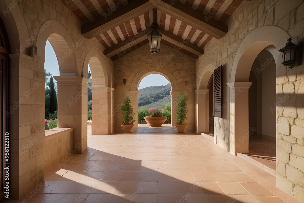 Fototapeta premium tuscan style villa 