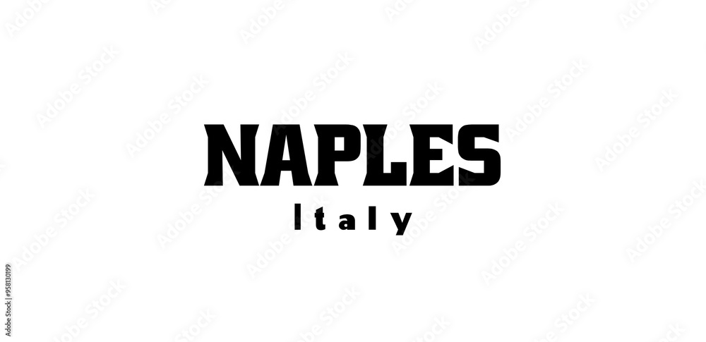 Naples sign design logo business company symbol letter icon web brand modern concept. Design features geometric style, vector illustration with bold typography in modern font. white background Naples sign design logo business company symbol letter icon web brand modern concept. Design features geometric style, vector illustration with bold typography in modern font. white background