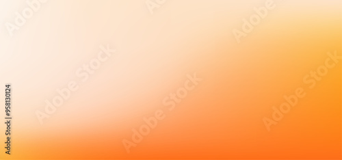 Beautiful Autumn Background Template, Orange and cream gradation color artwork. Blurred minimal orange gradient. Perfect for autumn or fall, thanksgiving, halloween designs. Cozy orange backdrop.