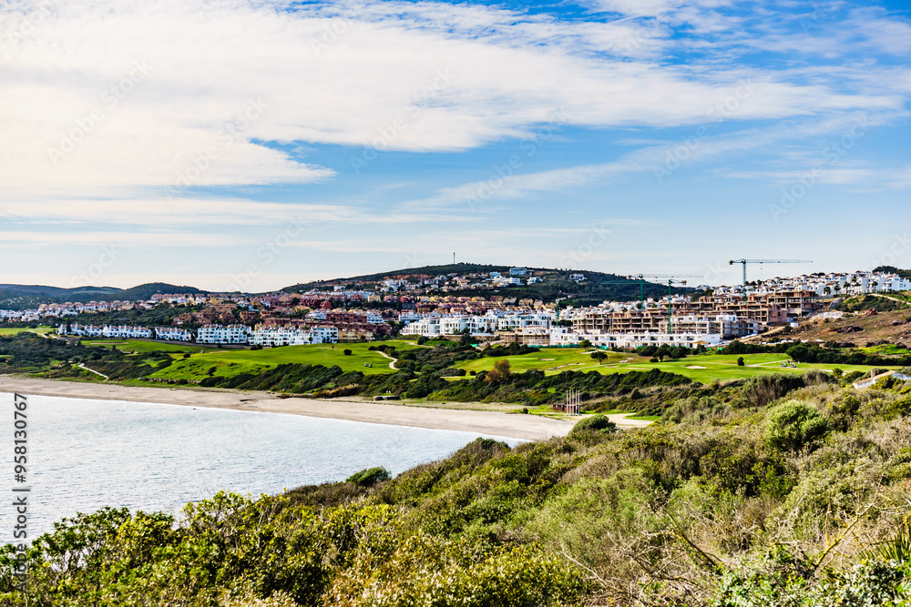 Fototapeta premium La Alcaidesa urbanization on Costa del Sol, Andalusia Spain.