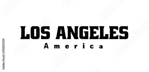 Los Angeles sign design logo business company symbol letter icon web brand modern concept.  Design features geometric style, vector illustration with bold typography in modern font.  white background 