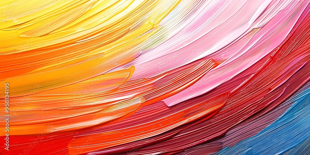 A Colorful Brush paint ribbon stroke swirl A Colorful Brush paint ribbon stroke swirl