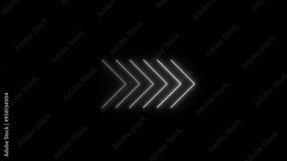 Right neon arrow icon
