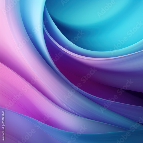 Pastel tone dark orchid Turquoise blue gradient defocused abstract photo smooth lines pantone color