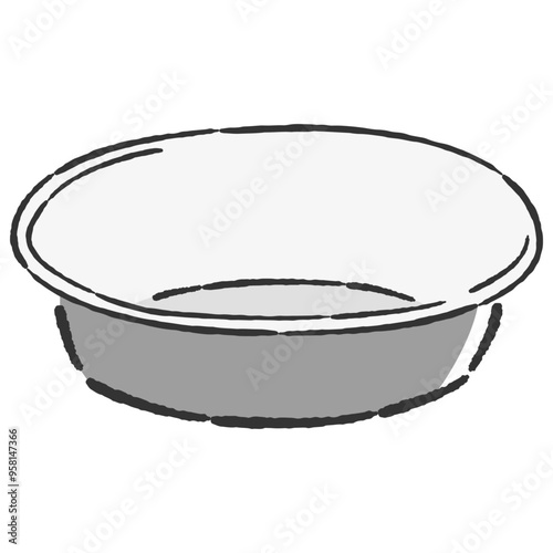 エサ入れのイラスト