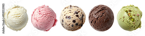 ice cream png cut out element set