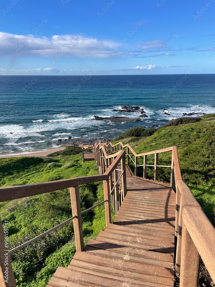 Obraz premium Paradiesischer Küstenweg 