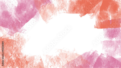 Abstract pink watercolor background.Hand painted watercolor. vector