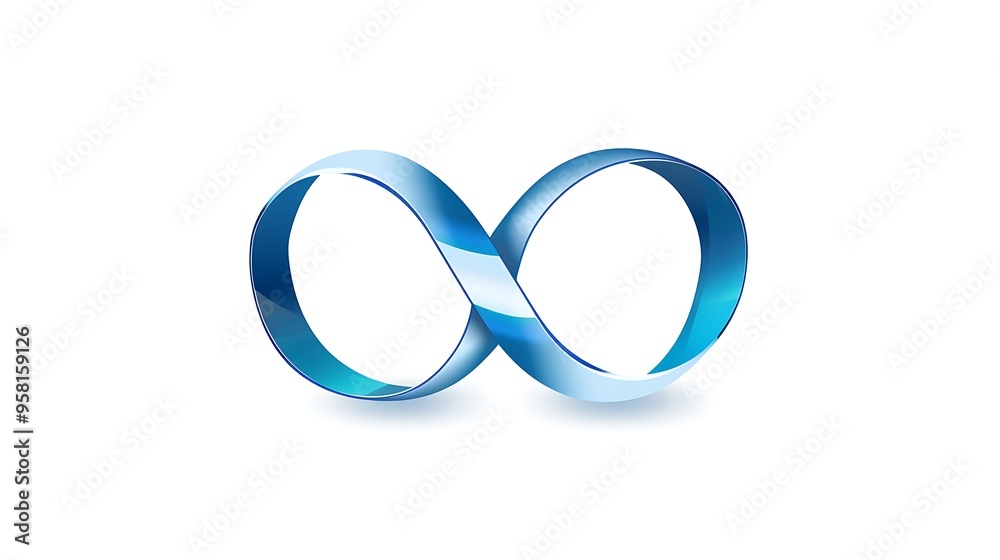 Blue Infinity Symbol, Graphic Design Blue Infinity Symbol, Graphic Design