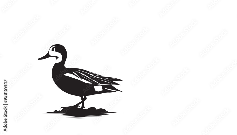 Fototapeta premium Duck vector art and illustration
