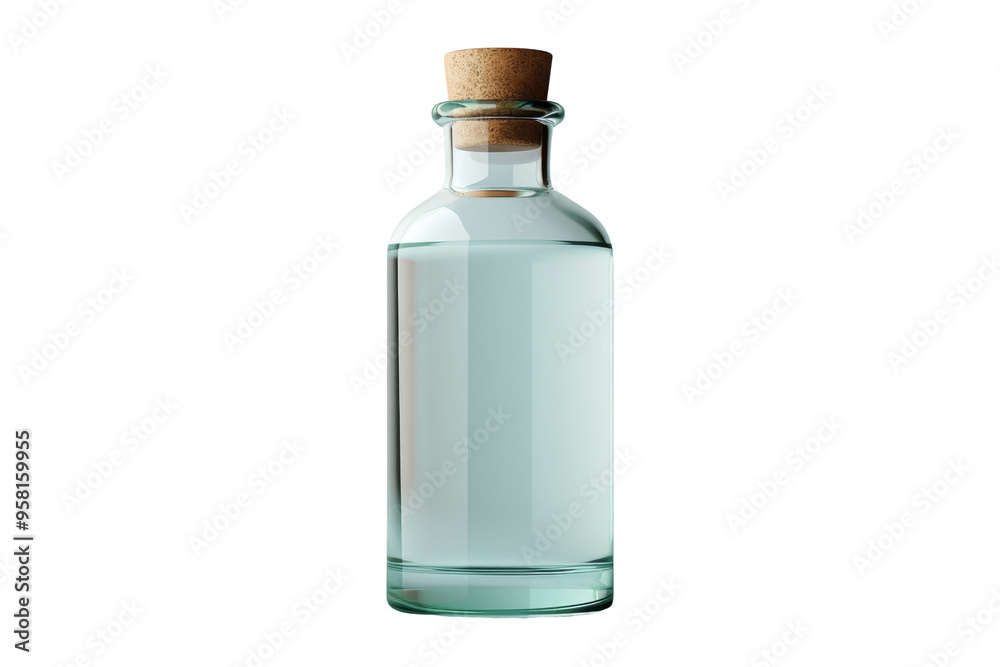 Glass Bottle with Cork Stopper Glass Bottle with Cork Stopper