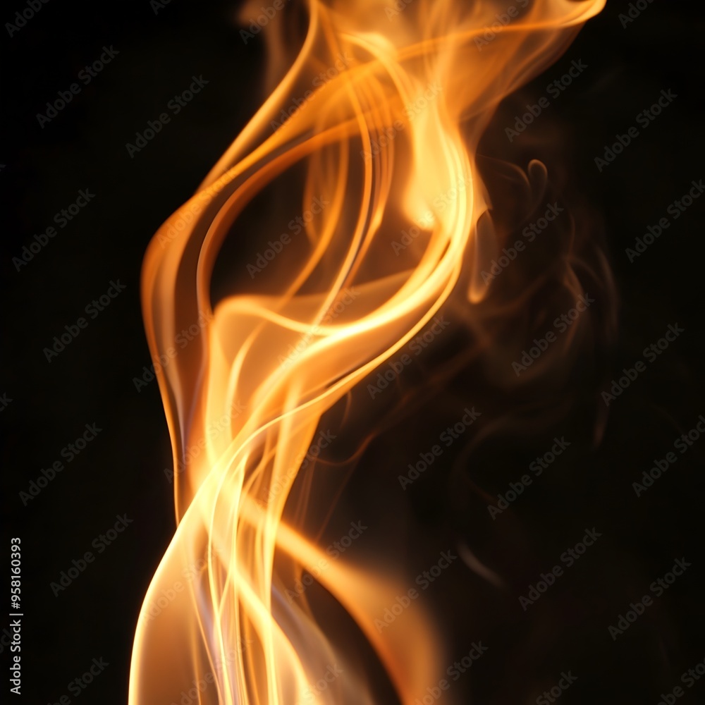 Fiery Abstract Flame Igniting Intense Luminous Blaze of Radiant Energy Fiery Abstract Flame Igniting Intense Luminous Blaze of Radiant Energy
