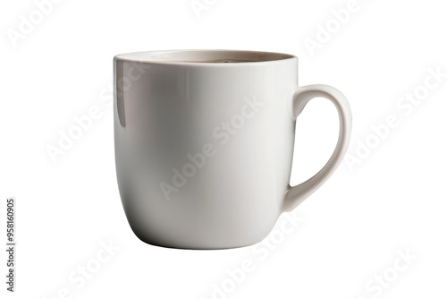 White Coffee Mug with Handle