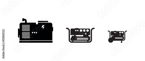 generator icon on white background	