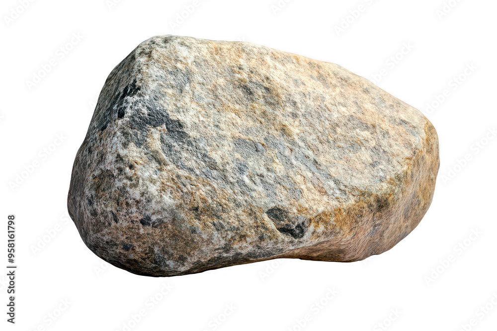 Stone geological object on transparent background Stone geological object on transparent background