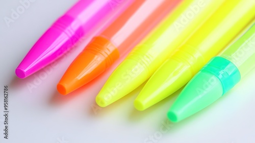  Vivid Highlighters: Enhancing Text and Ideas with Bright, Fluorescent Colors