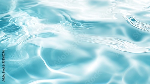 Abstract Blue Water Surface with Gentle Ripples photo