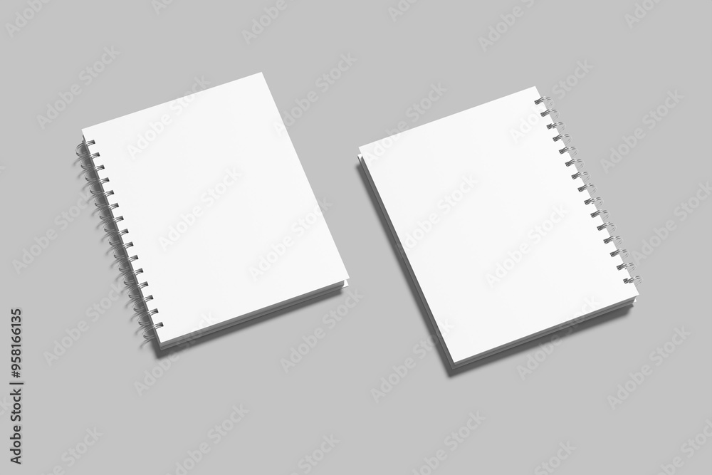 Spiral Notebook Blank Mockup Spiral Notebook Blank Mockup