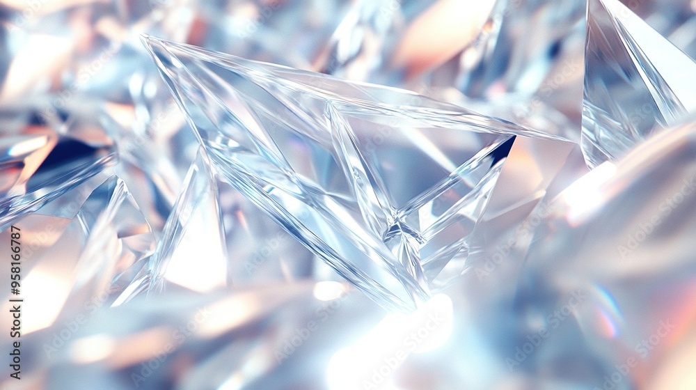 Close-up of a sparkling crystalline structure Close-up of a sparkling crystalline structure