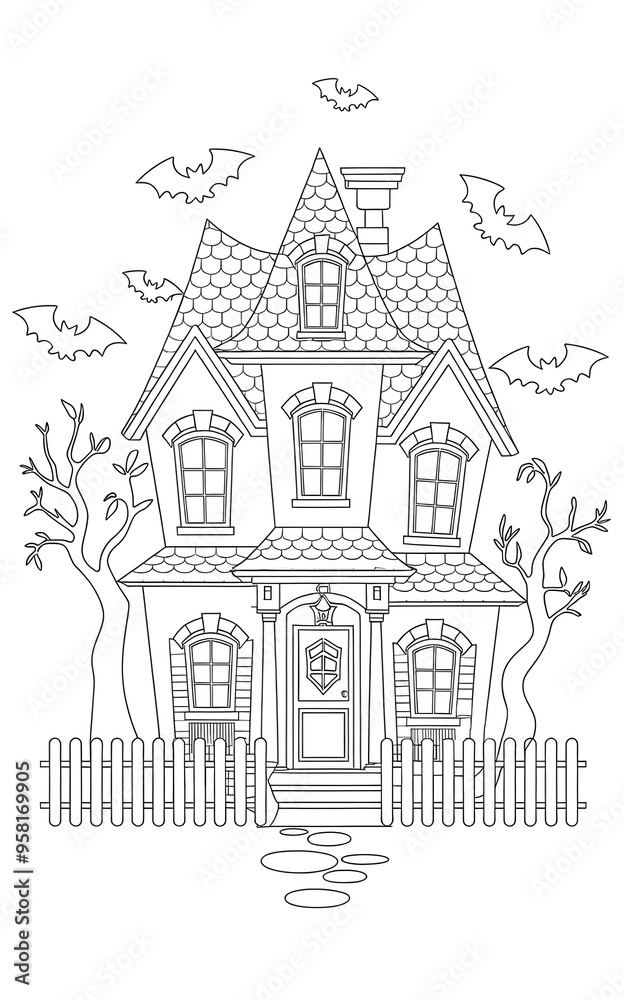 halloween house sketch halloween house sketch