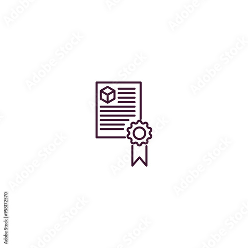 charter outline icon. Linear vector from delivery concept. Thin line charter icon isolated on white background