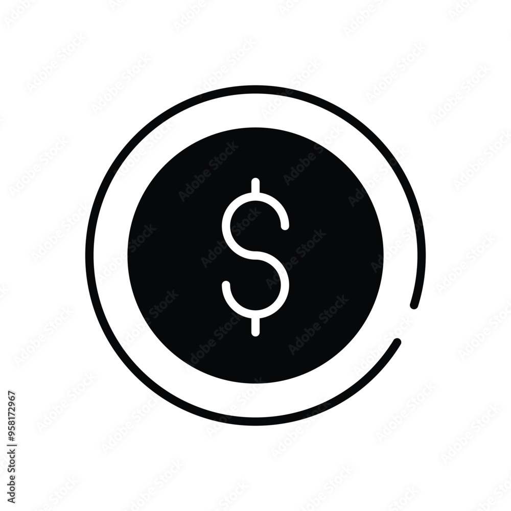 Dollar Sign vector icon Dollar Sign vector icon