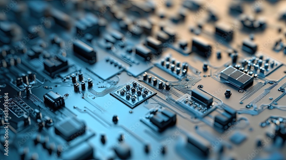 Close-Up of a Microconductor: Detailed Image Showing the Fine Structures and Components of a Microconductor. Close-Up of a Microconductor: Detailed Image Showing the Fine Structures and Components of a Microconductor.