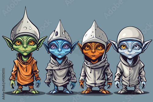 Goblins extraterrestrials Alien illustration