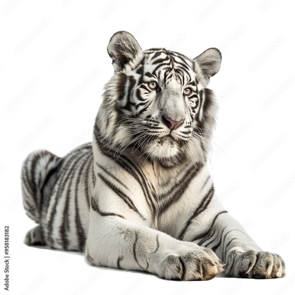 Fototapeta premium white bengal tiger