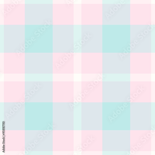 Equal background tartan textile, womens fashion pattern fabric texture. Many plaid check seamless vector in light and sterling silver colors.