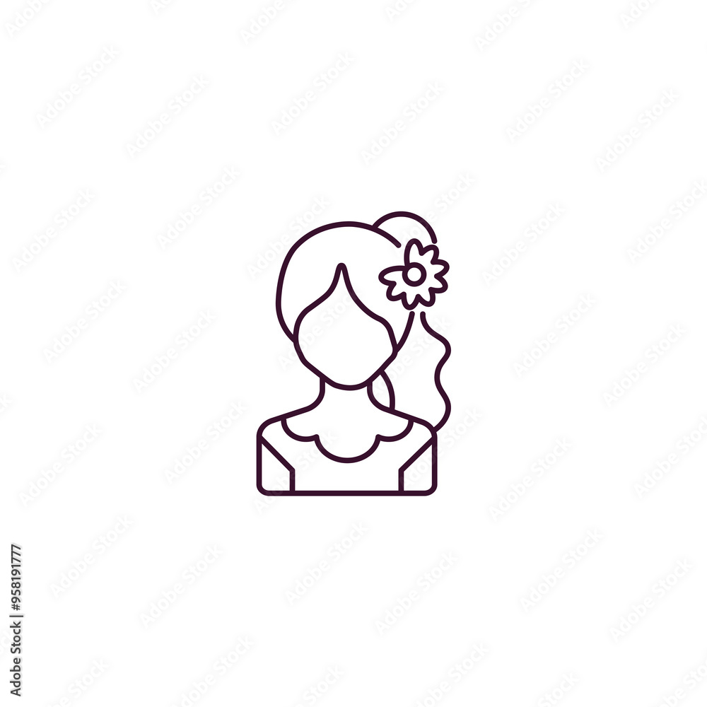 venezuelan outline icon. Linear vector from people concept. Thin line venezuelan icon isolated on white background venezuelan outline icon. Linear vector from people concept. Thin line venezuelan icon isolated on white background