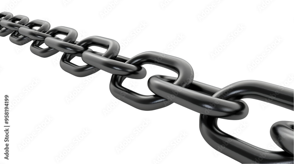 3D Black Steel Chain with Transparent Background
3D Black Steel Chain with Transparent Background