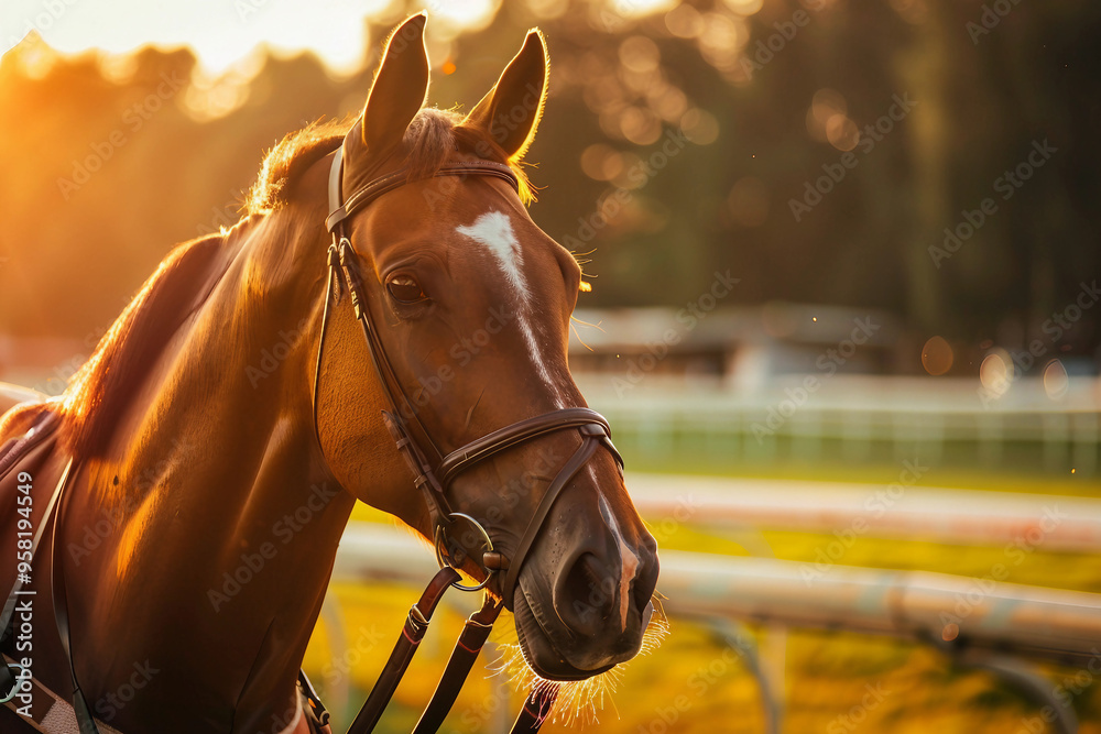 Obraz premium Generative AI photo image of person who ride horse, equestrian professional sport profession