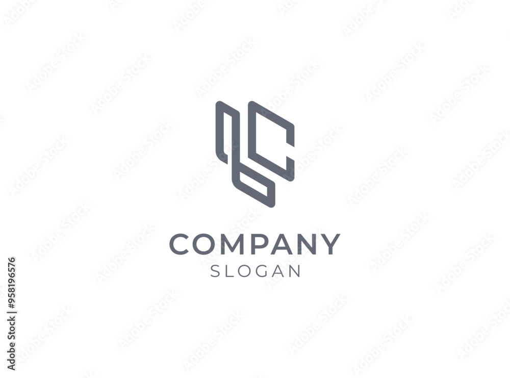 Modern letter LC, monogram letter LC logo design, CL logo vector Modern letter LC, monogram letter LC logo design, CL logo vector