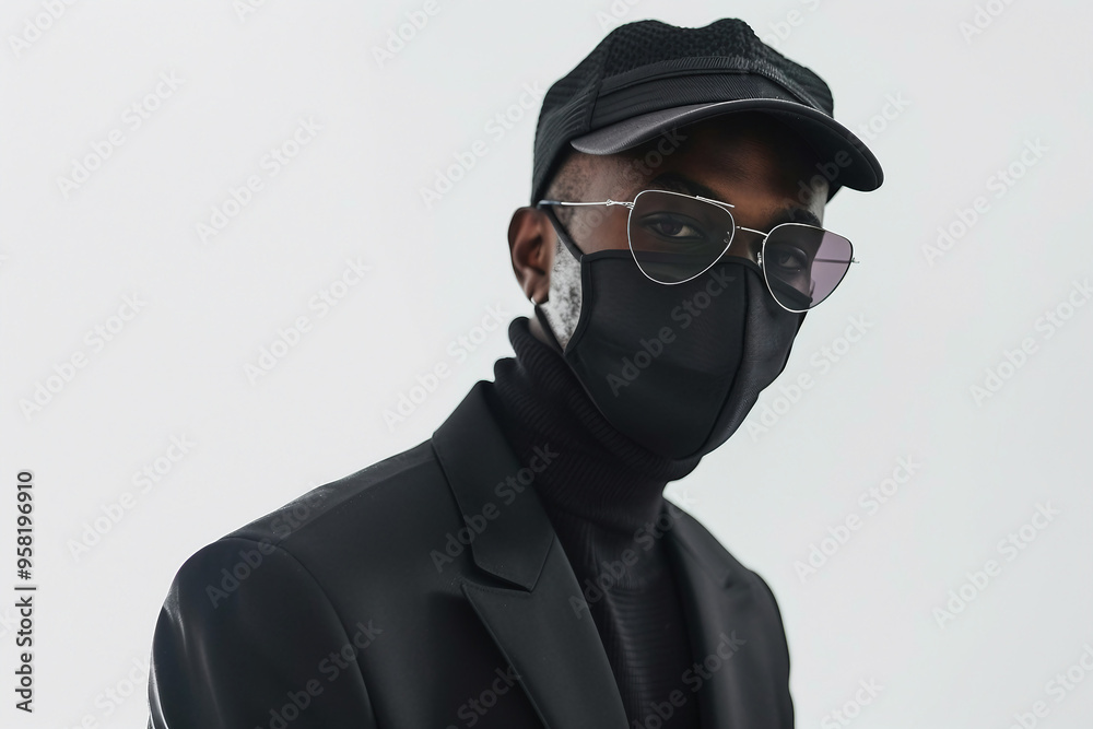 Thief in black clothes criminal action shop lifting street violence citizen robbery, Generative AI Thief in black clothes criminal action shop lifting street violence citizen robbery, Generative AI
