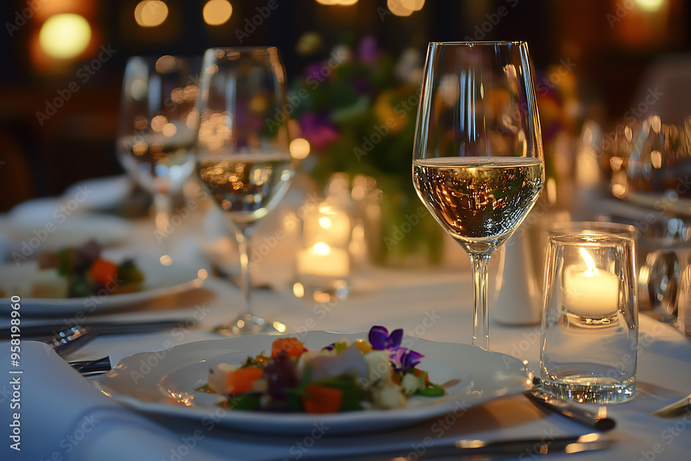Sophisticated Cider Pairing Dinner with Elegant Table Setting Sophisticated Cider Pairing Dinner with Elegant Table Setting