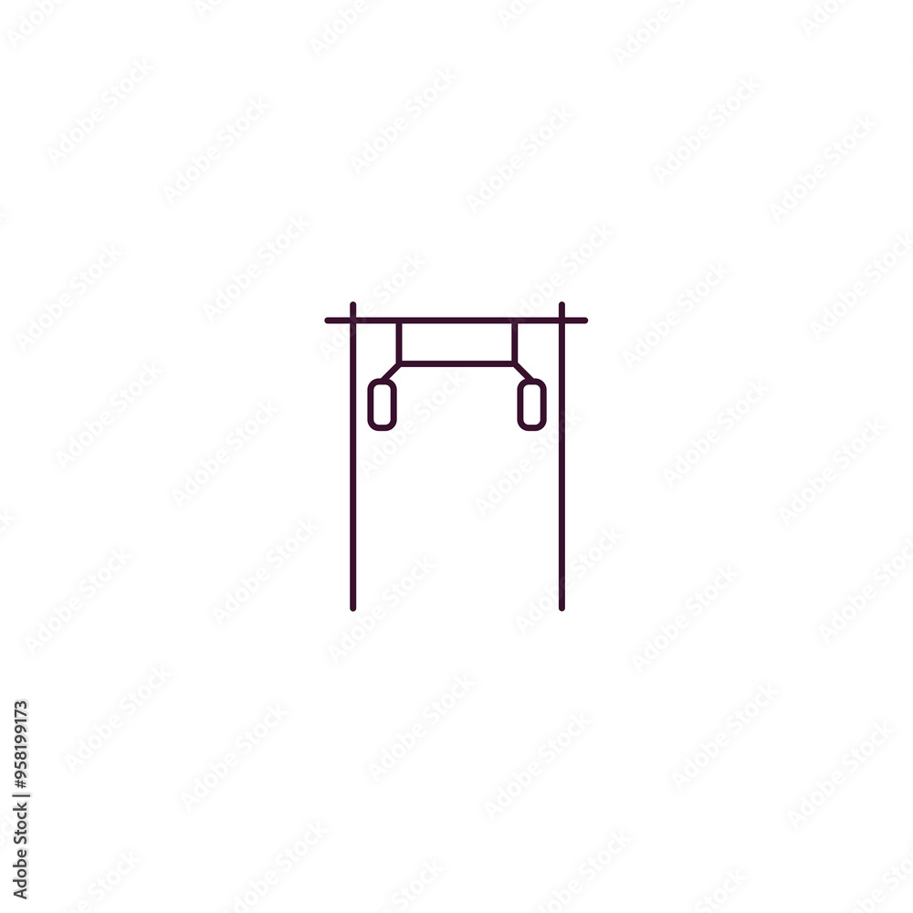 training apparatus outline icon. Linear vector from gym concept. Thin line training apparatus icon isolated on white background training apparatus outline icon. Linear vector from gym concept. Thin line training apparatus icon isolated on white background
