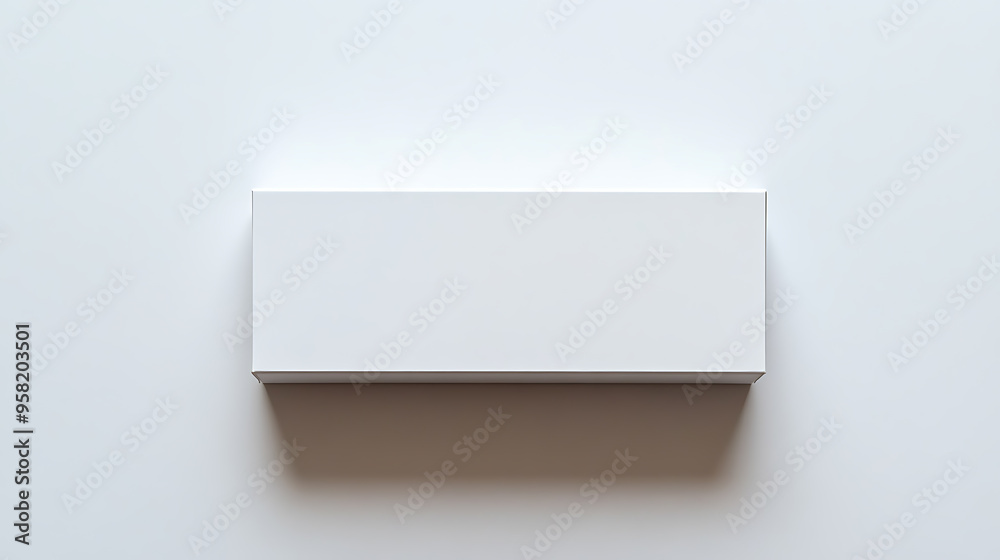 A white box with a black border